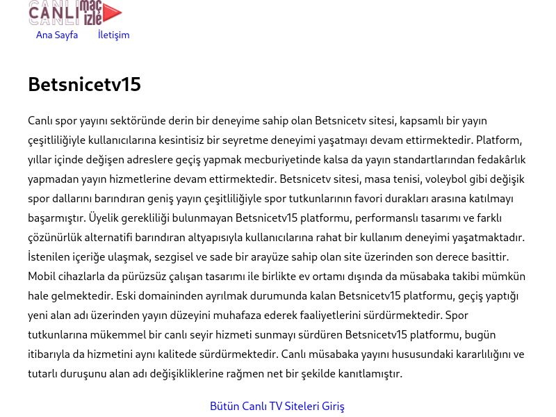Betsnicetv15 - Ekran Görüntüsü