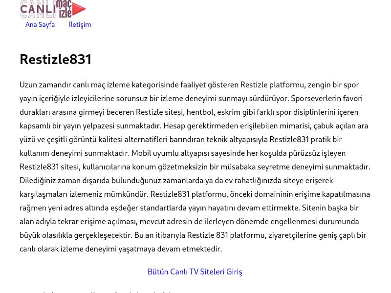 Restizle831 Giriş Adresi - Ekran Görüntüsü