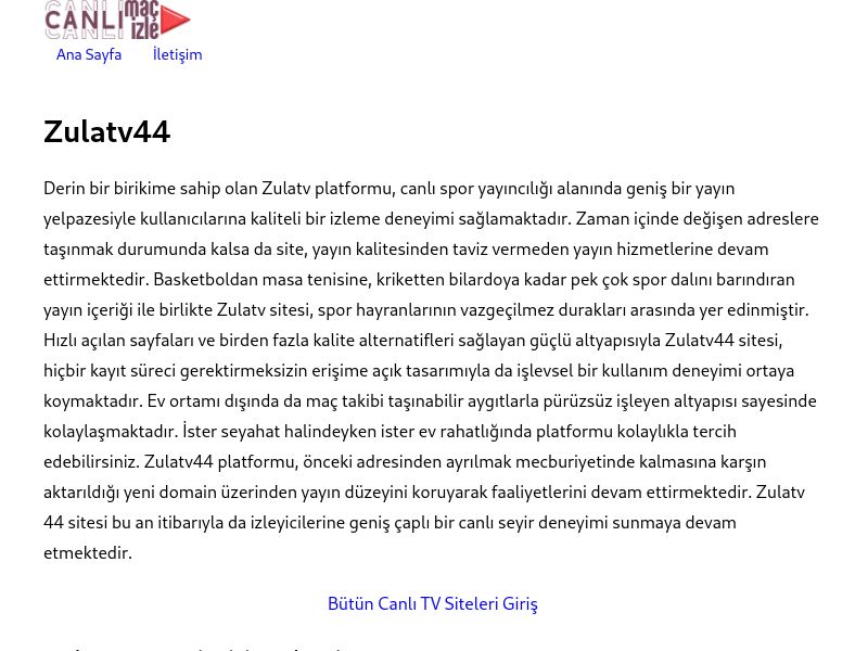 Zulatv44 Yeni Adres - Ekran Görüntüsü