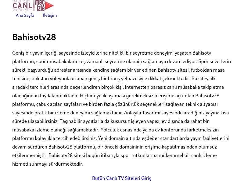 Bahisotv28 - Ekran Görüntüsü