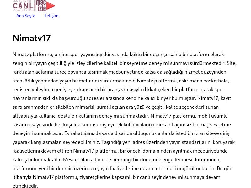 Nimatv17 - Ekran Görüntüsü
