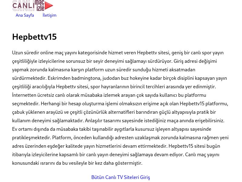 Hepbettv15 Güncel Giriş Adresi Linki - Ekran Görüntüsü