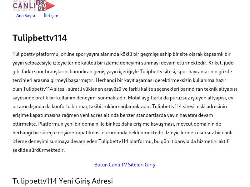 Tulipbettv114 Giriş Linki - Ekran Görüntüsü