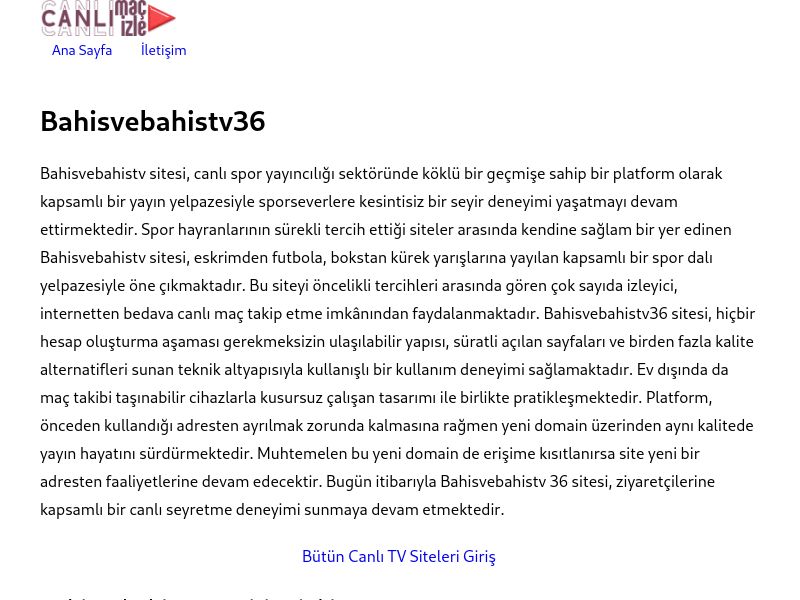 Bahisvebahistv36 - Ekran Görüntüsü