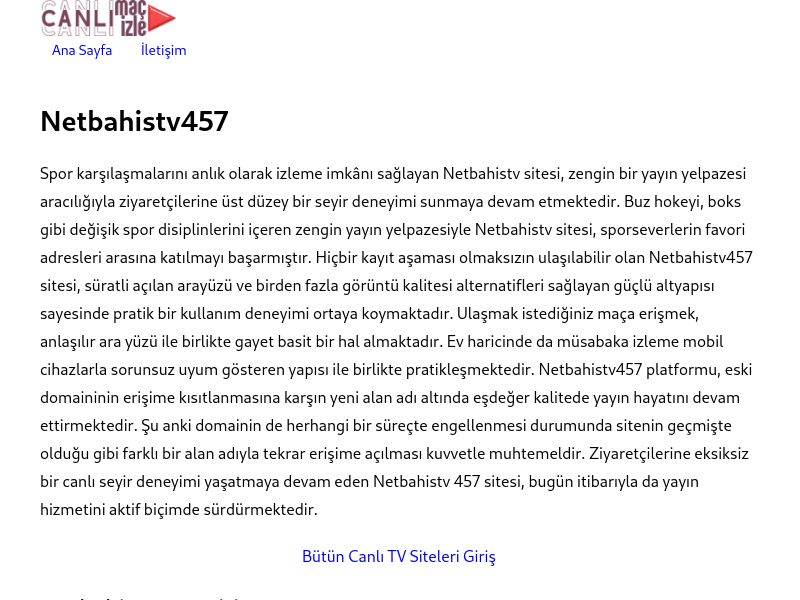 Netbahistv457 Güncel Giriş - Ekran Görüntüsü