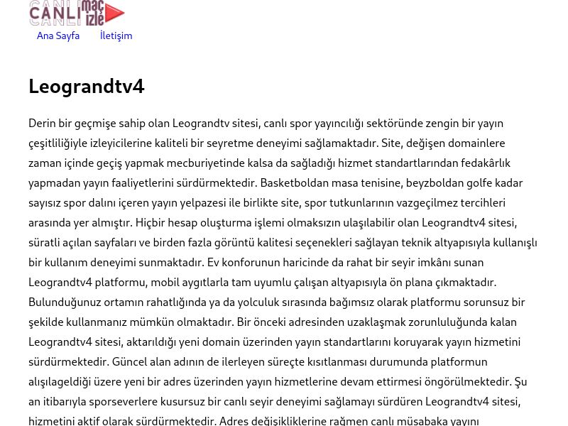 Leograndtv4 Giriş - Ekran Görüntüsü