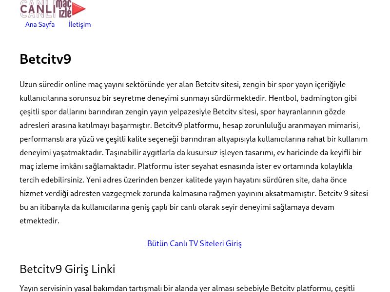 Betcitv9 Güncel Link - Ekran Görüntüsü