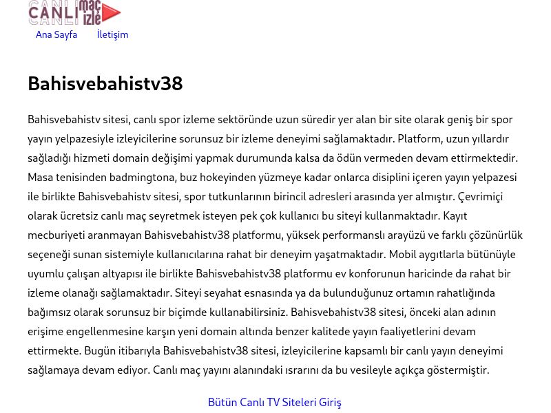 Bahisvebahistv38 - Ekran Görüntüsü