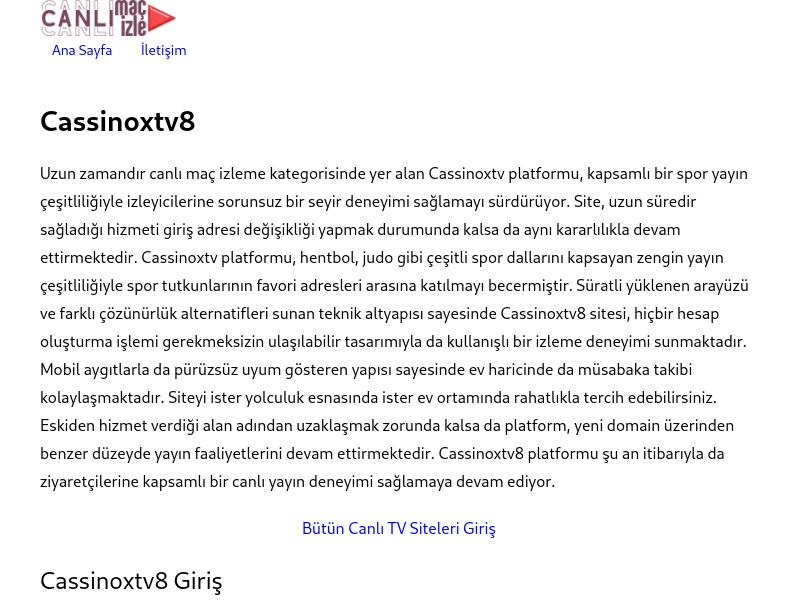 Cassinoxtv8 - Ekran Görüntüsü
