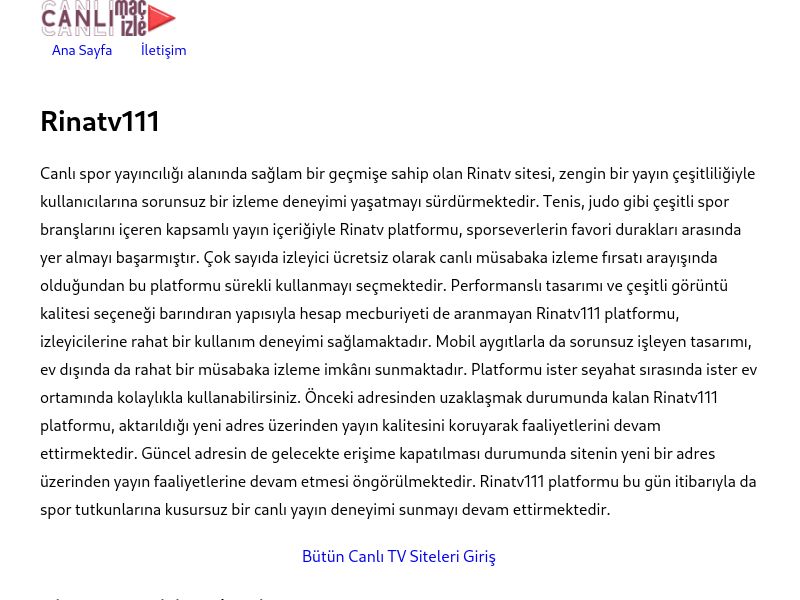 Rinatv111 Giriş Linki - Ekran Görüntüsü