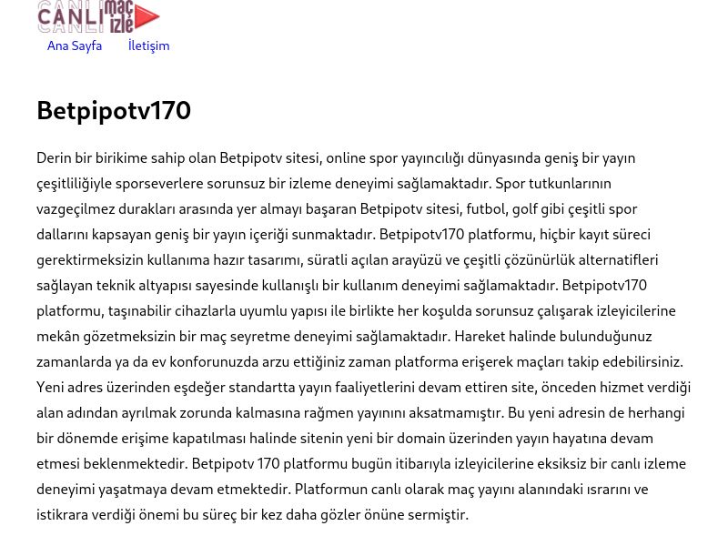 Betpipotv170 Güncel Giriş Adresi Linki - Ekran Görüntüsü