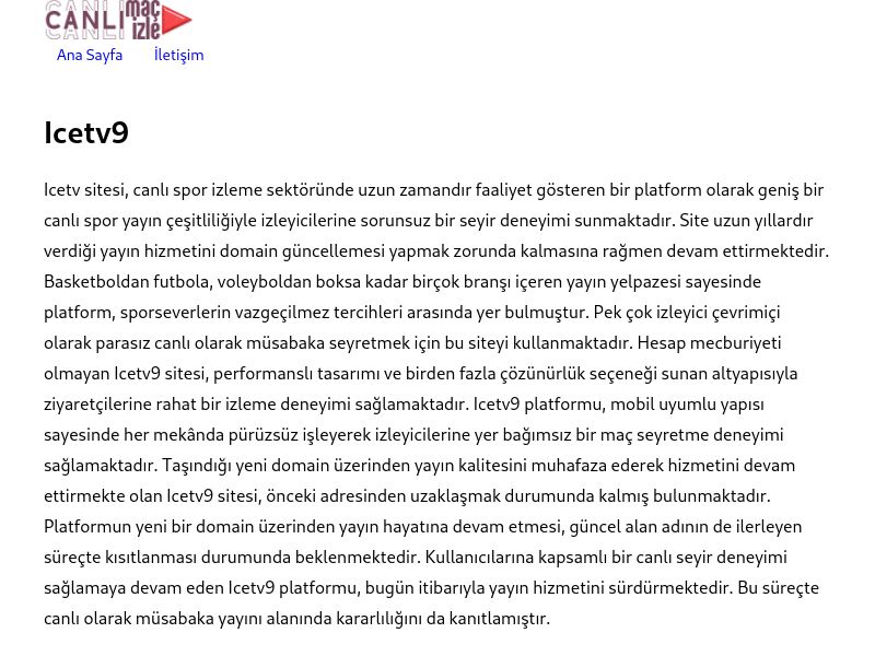 Icetv9 Güncel Giriş - Ekran Görüntüsü