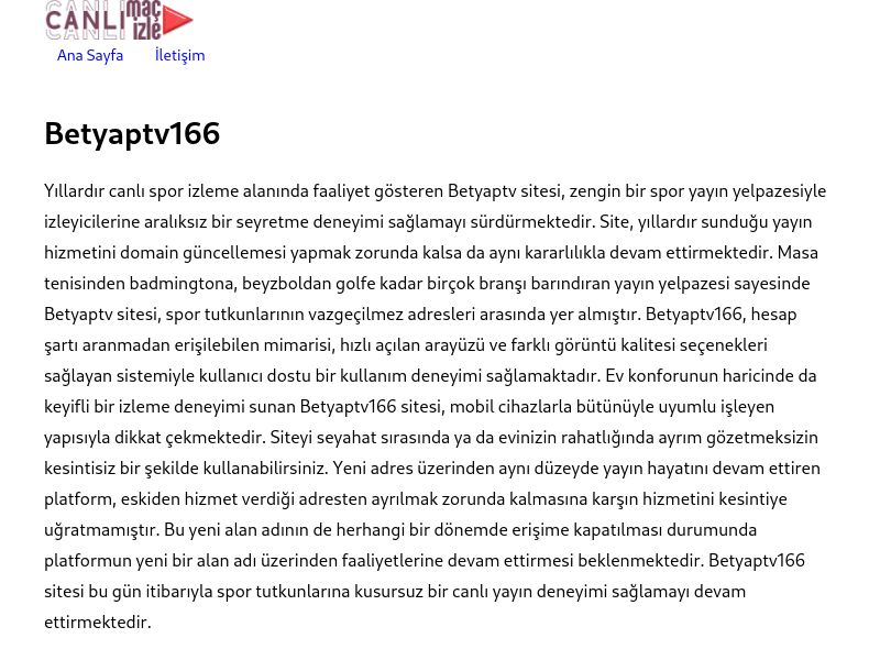 Betyaptv166 Güncel Giriş Adresi Linki - Ekran Görüntüsü