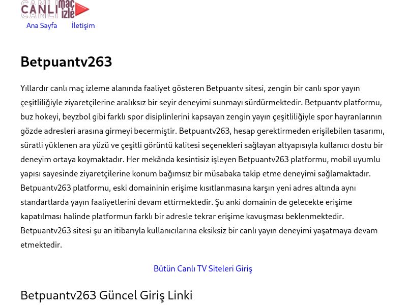 Betpuantv263 - Ekran Görüntüsü