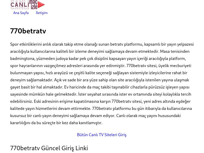 770betratv Giriş - Ekran Görüntüsü