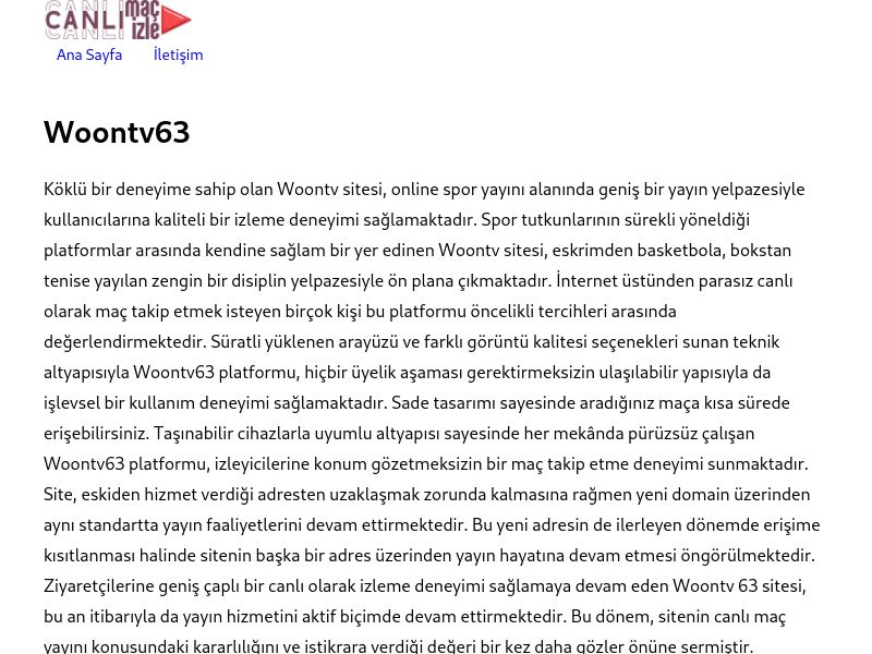 Woontv63 - Ekran Görüntüsü