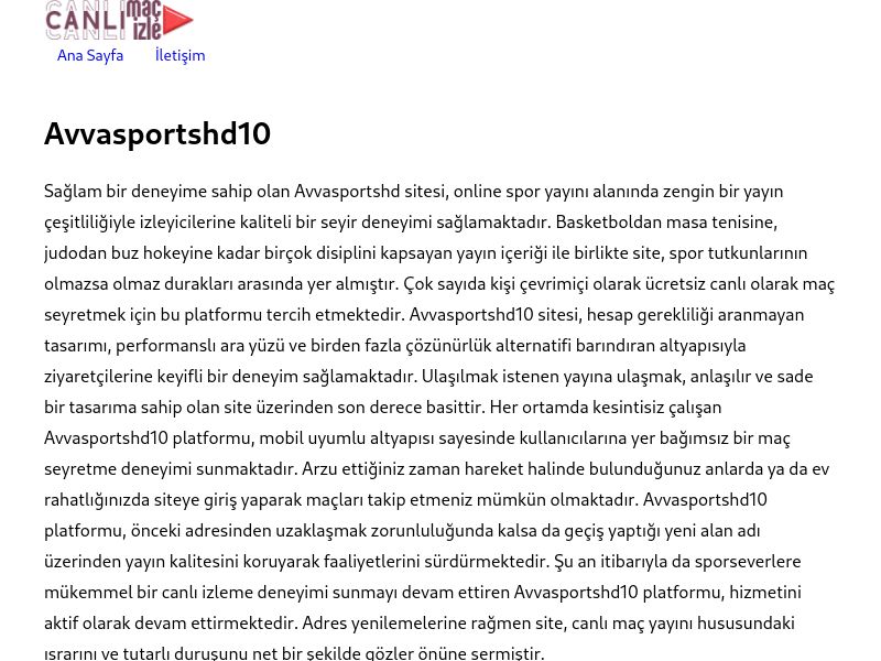Avvasportshd10 - Ekran Görüntüsü