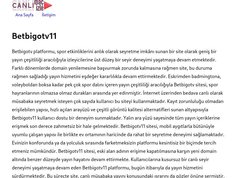 Betbigotv11 - Ekran Görüntüsü