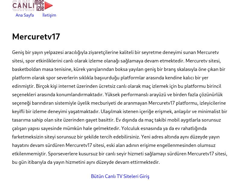 Mercuretv17 Giriş - Ekran Görüntüsü