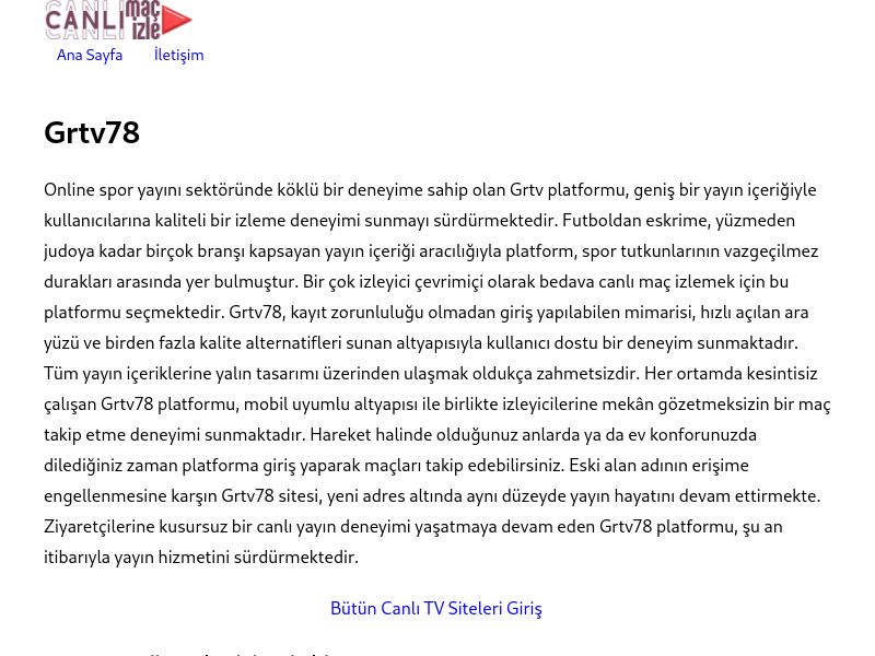 Grtv78 Güncel Link - Ekran Görüntüsü