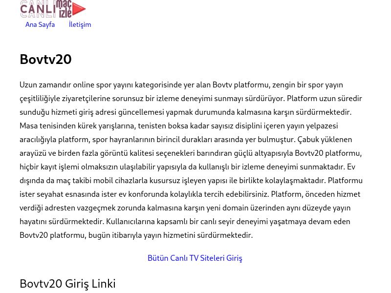Bovtv20 Güncel Giriş Adresi - Ekran Görüntüsü