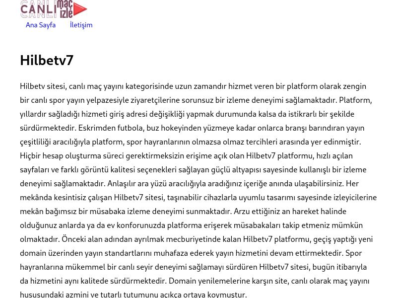 Hilbetv7 Güncel Link - Ekran Görüntüsü