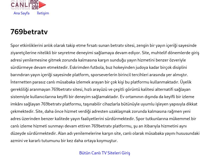 769betratv Güncel Giriş Adresi Linki - Ekran Görüntüsü