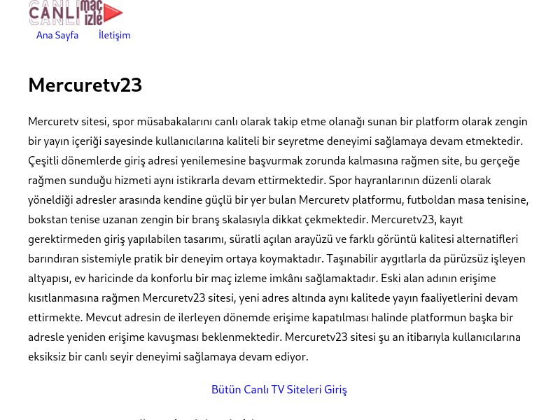 Mercuretv23 - Ekran Görüntüsü