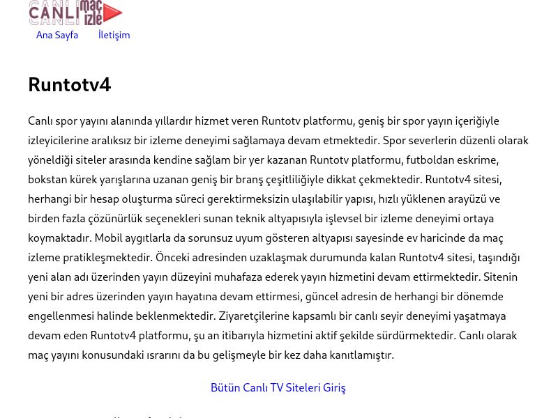 Runtotv4 Güncel Link - Ekran Görüntüsü