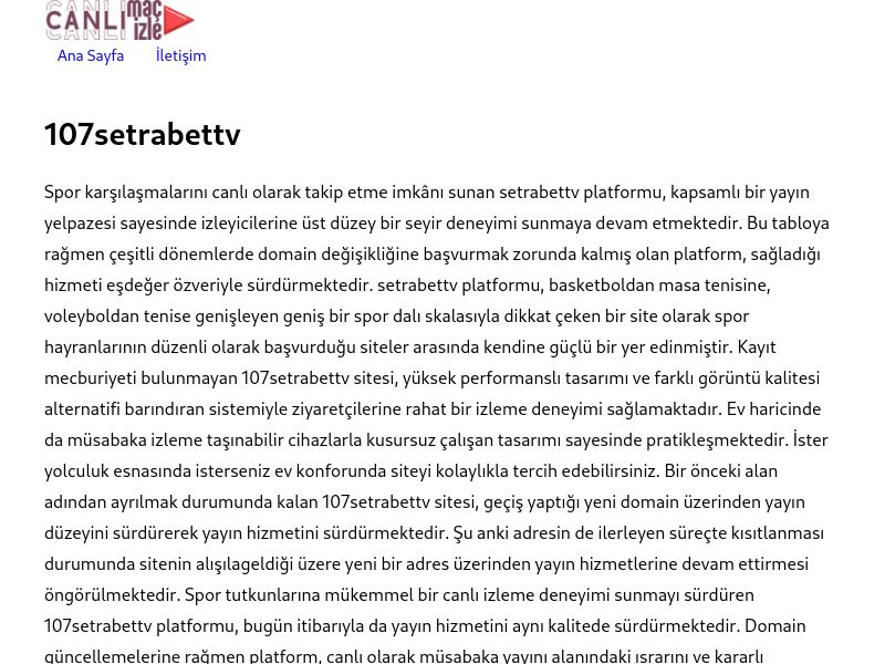107setrabettv Yeni Adres - Ekran Görüntüsü