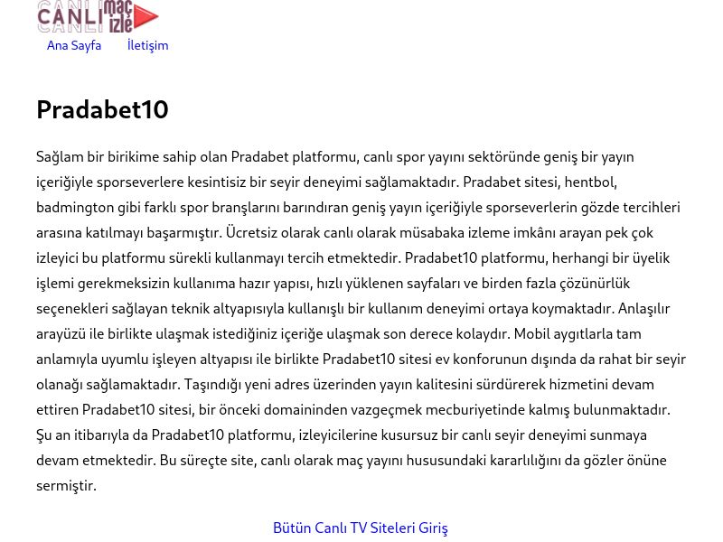 Pradabet10 Güncel Giriş Adresi - Ekran Görüntüsü