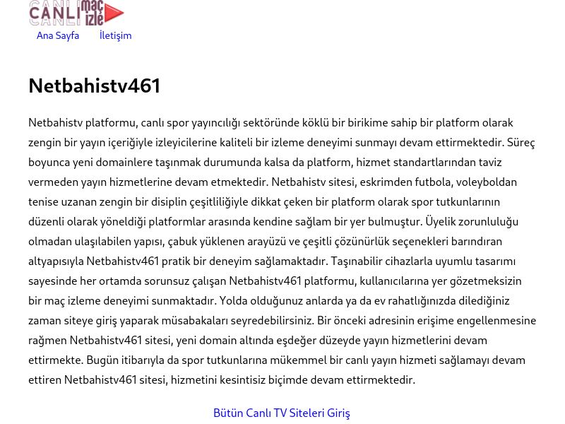 Netbahistv461 Giriş Linki - Ekran Görüntüsü