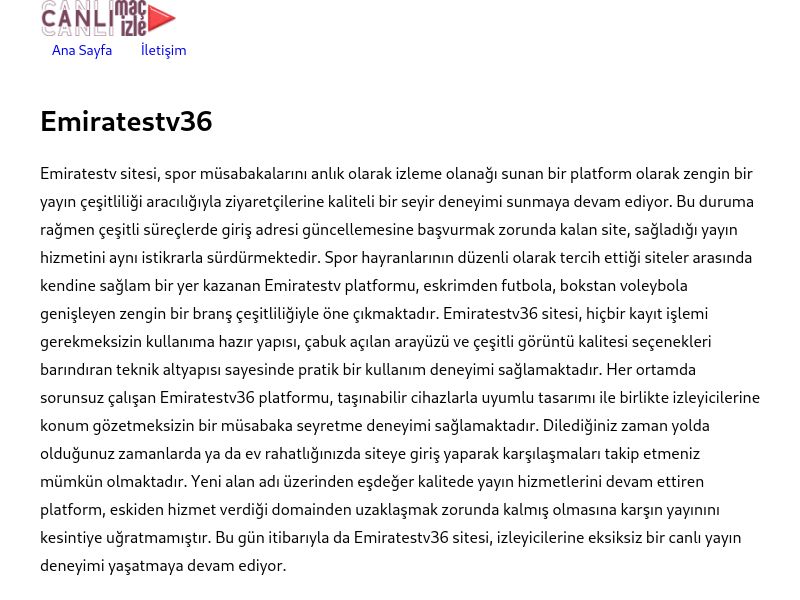 Emiratestv36 Giriş Adresi - Ekran Görüntüsü