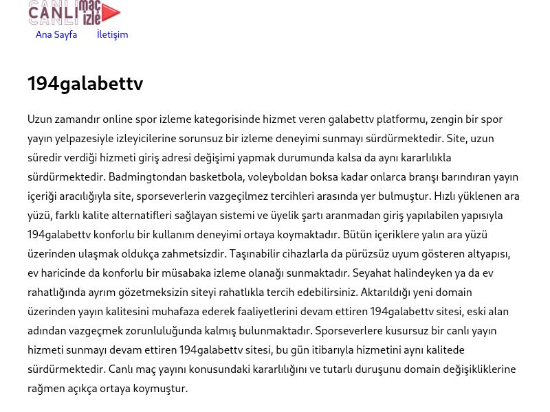 194galabettv Güncel Giriş Adresi - Ekran Görüntüsü