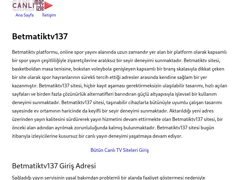 Betmatiktv137 - Ekran Görüntüsü