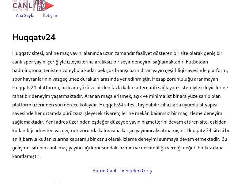 Huqqatv24 Giriş Linki - Ekran Görüntüsü