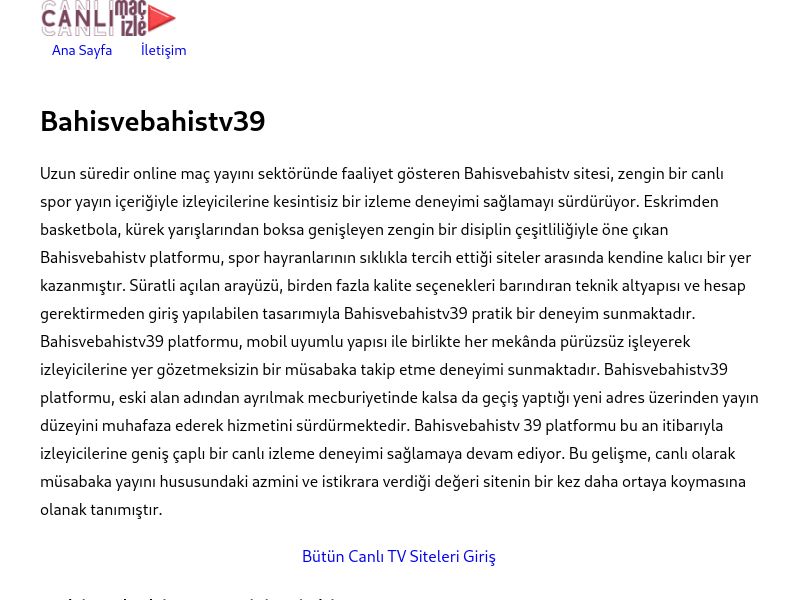 Bahisvebahistv39 - Ekran Görüntüsü