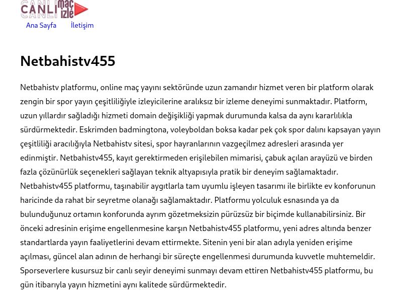 Netbahistv455 Yeni Adres - Ekran Görüntüsü