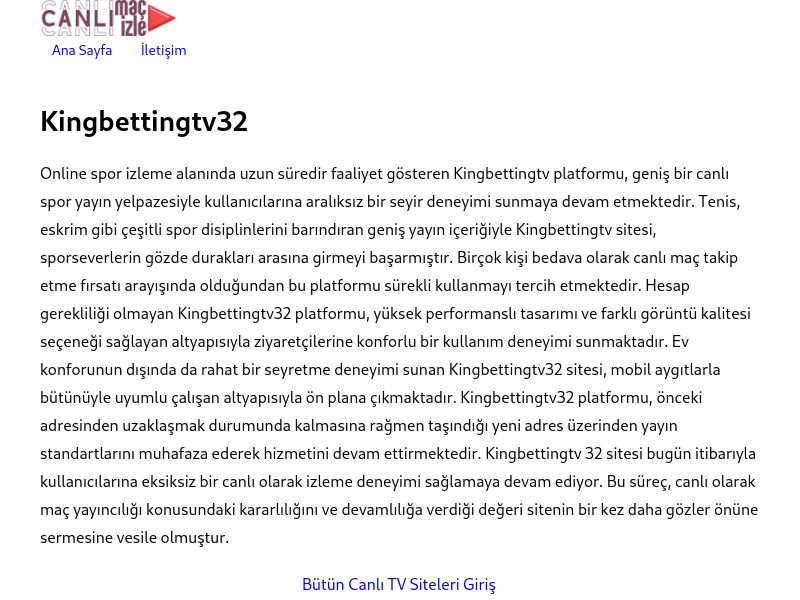 Kingbettingtv32 - Ekran Görüntüsü