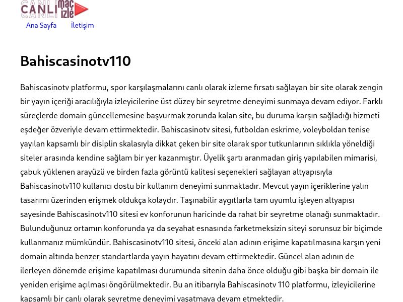 Bahiscasinotv110 - Ekran Görüntüsü