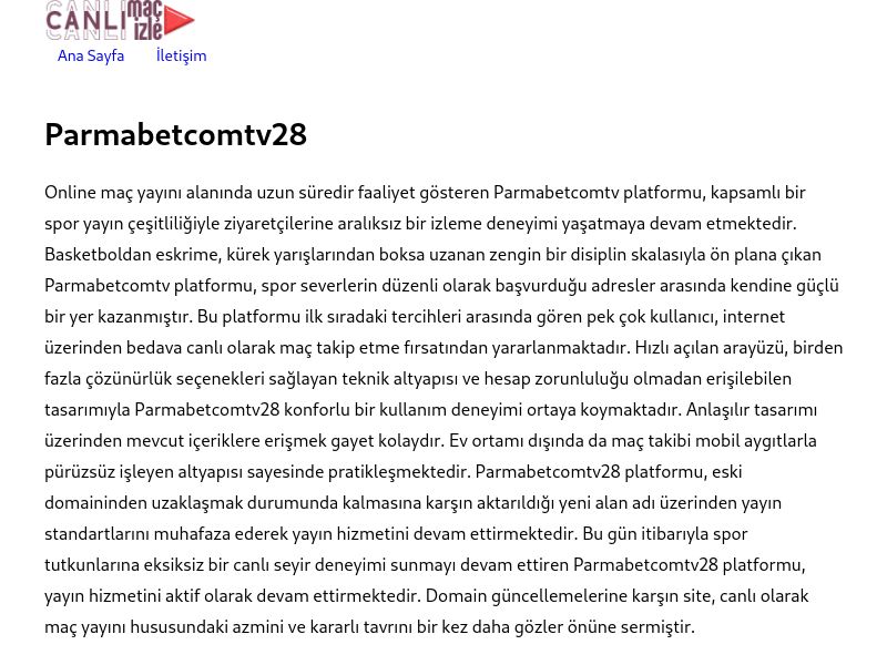 Parmabetcomtv28 Güncel Giriş Adresi Linki - Ekran Görüntüsü