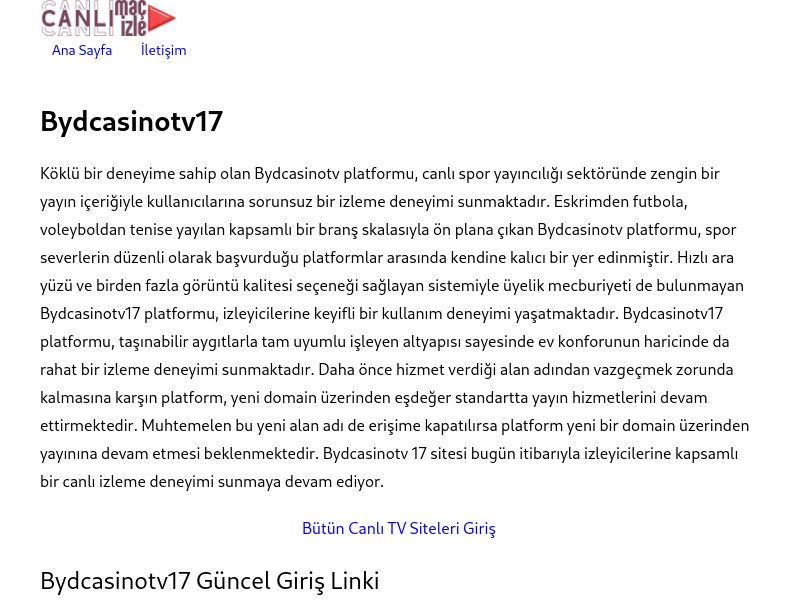 Bydcasinotv17 Yeni Adres - Ekran Görüntüsü