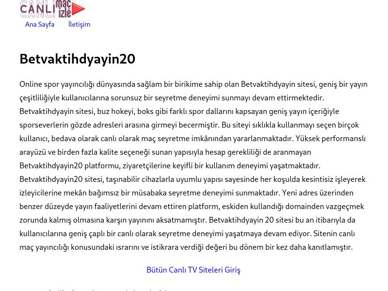 Betvaktihdyayin20 Güncel Link - Ekran Görüntüsü