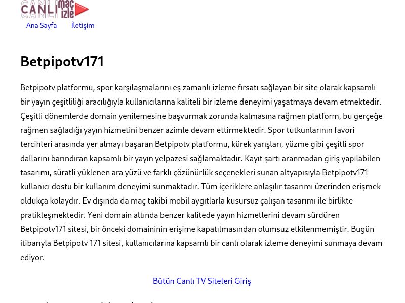Betpipotv171 Güncel Link - Ekran Görüntüsü