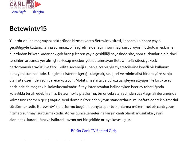 Betewintv15 Güncel Giriş Adresi Linki - Ekran Görüntüsü