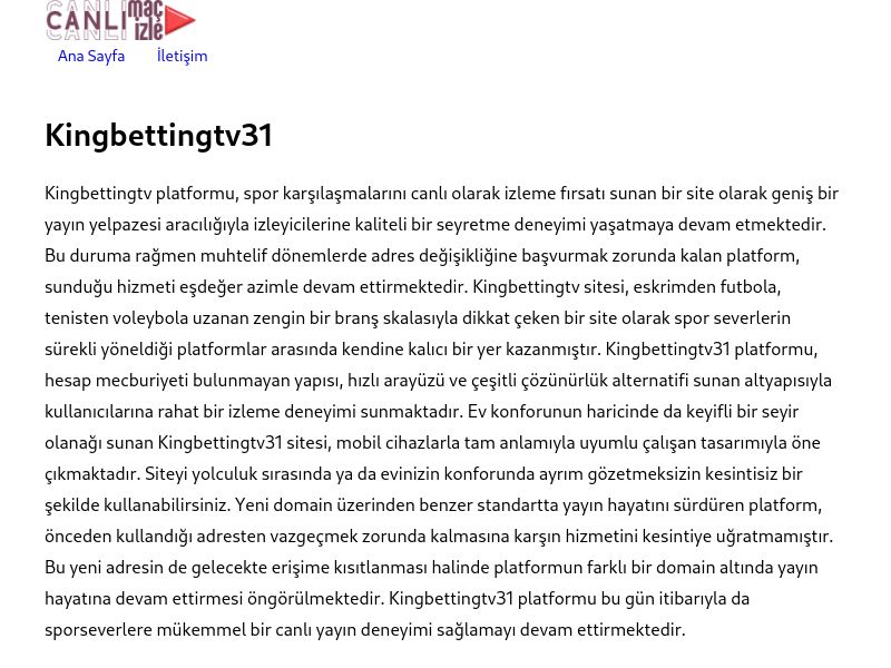 Kingbettingtv31 - Ekran Görüntüsü