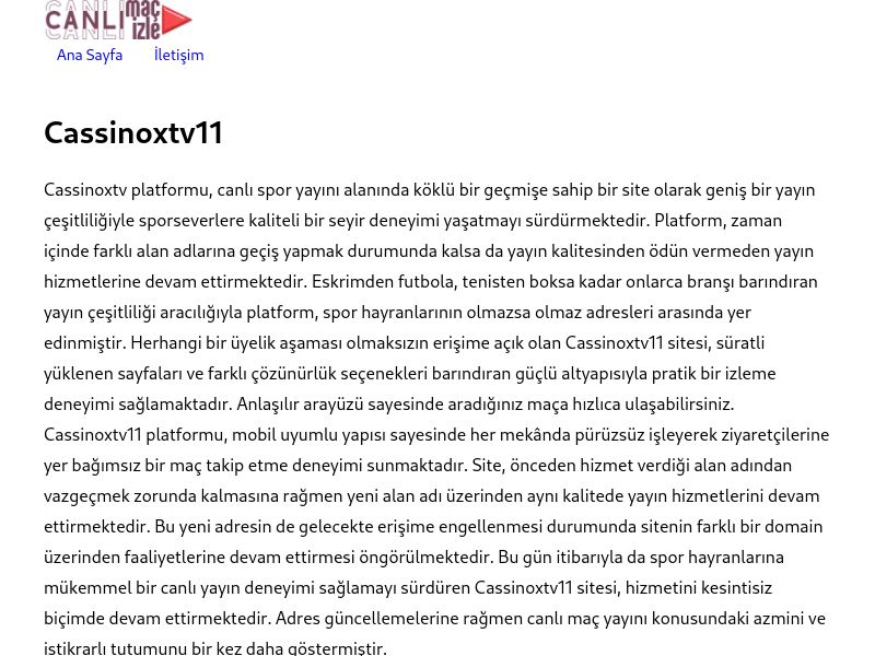 Cassinoxtv11 Güncel Giriş Adresi - Ekran Görüntüsü