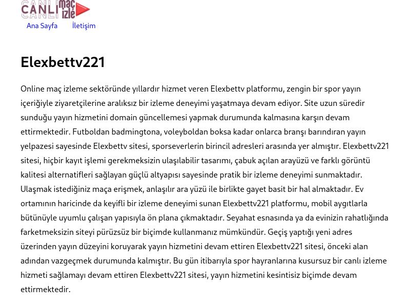 Elexbettv221 Giriş - Ekran Görüntüsü