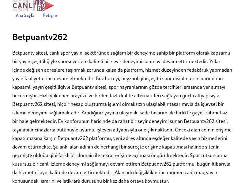 Betpuantv262 - Ekran Görüntüsü