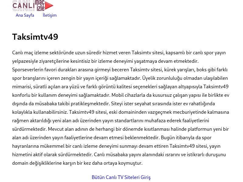 Taksimtv49 - Ekran Görüntüsü
